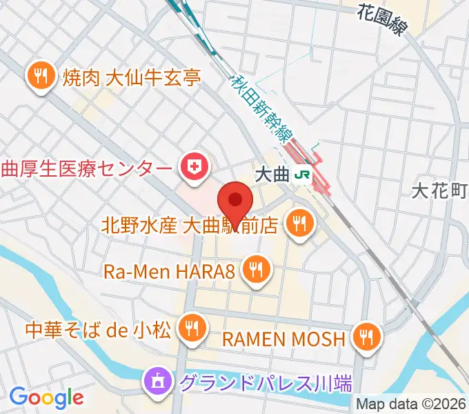 FMはなびの地図