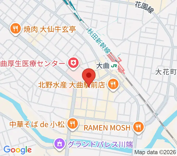 FMはなびの地図