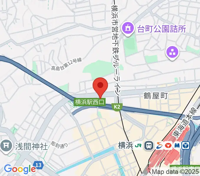 アウローラミュージックアカデミーの地図