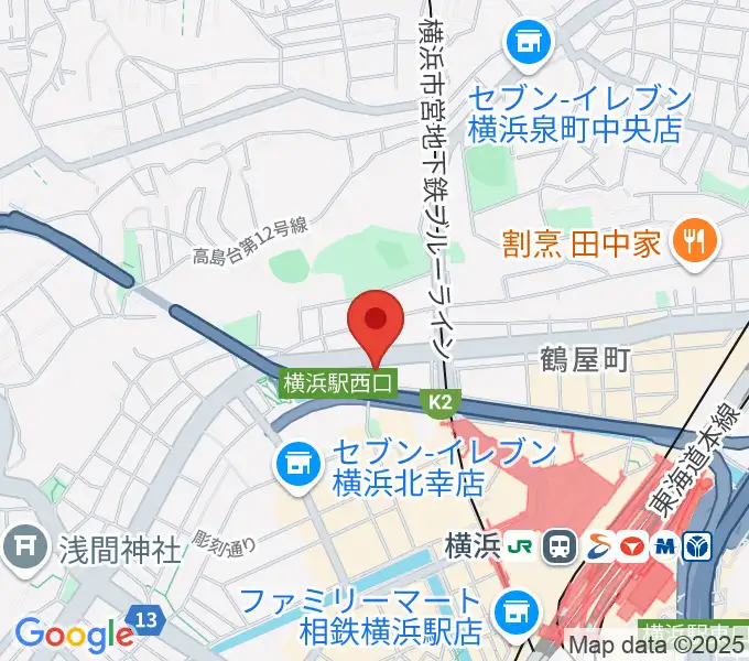 アウローラミュージックサロンの地図