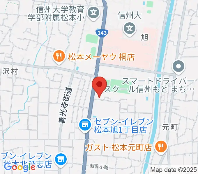 鈴木鎮一記念館の地図