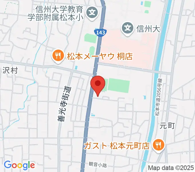 鈴木鎮一記念館の地図