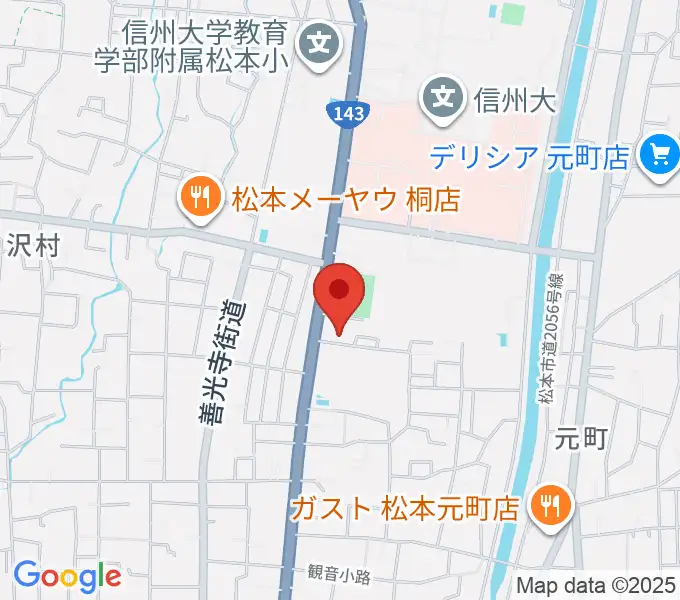 鈴木鎮一記念館の地図