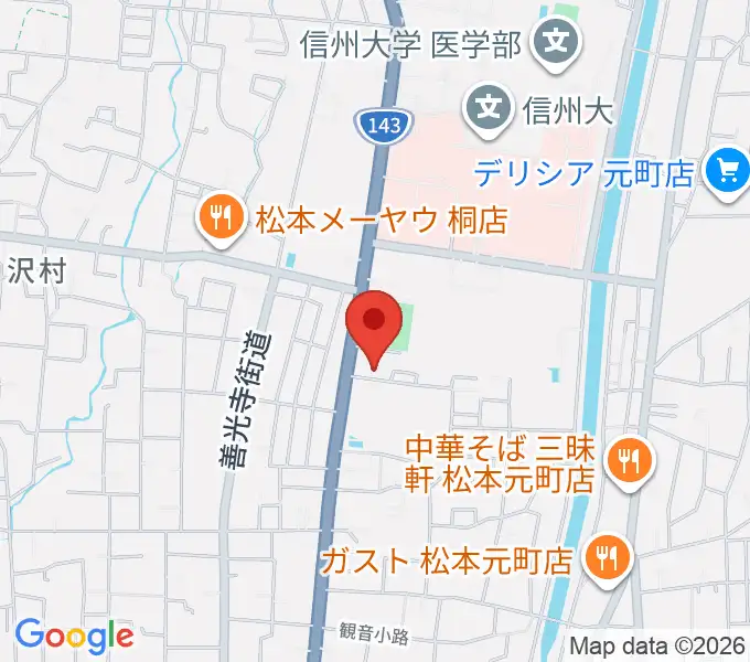 鈴木鎮一記念館の地図