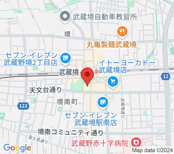 武蔵野プレイスの地図