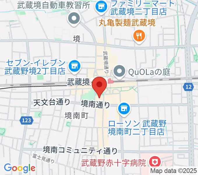 武蔵野プレイスの地図