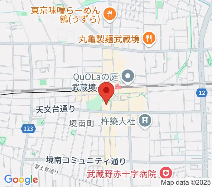 武蔵野プレイスの地図