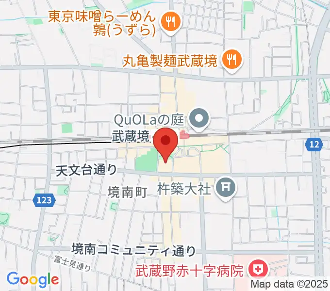 武蔵野プレイスの地図
