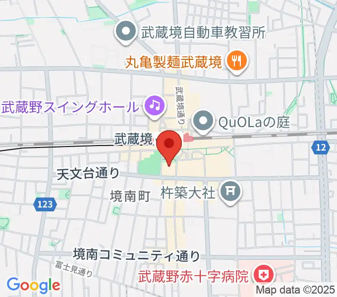 武蔵野プレイスの地図