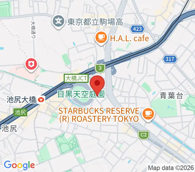 音楽学校メーザー・ハウスの地図