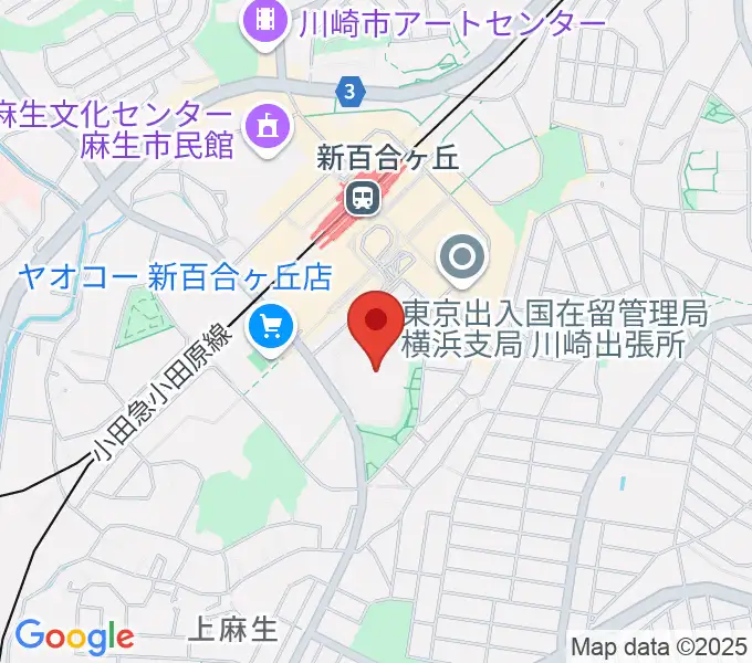 昭和音楽大学の地図