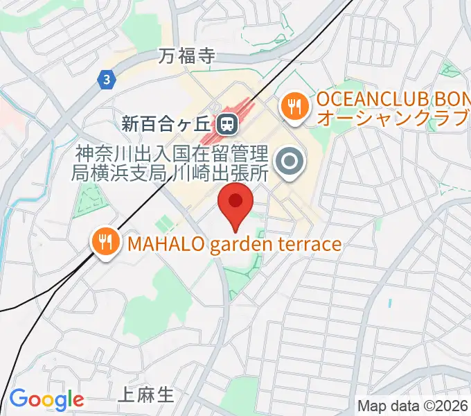 昭和音楽大学の地図