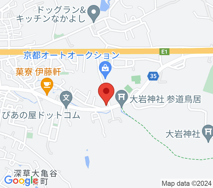 京都ピアノ技術専門学校の場所