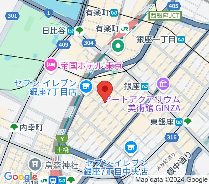 国際新堀芸術学院 東京校の地図