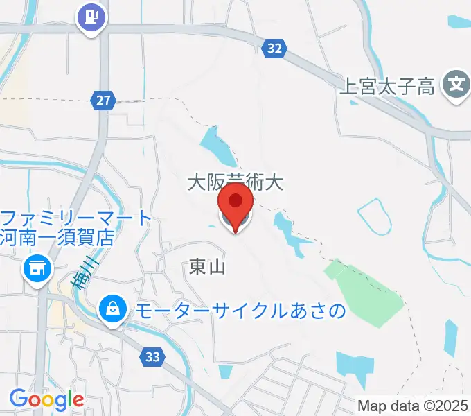 大阪芸術大学の地図