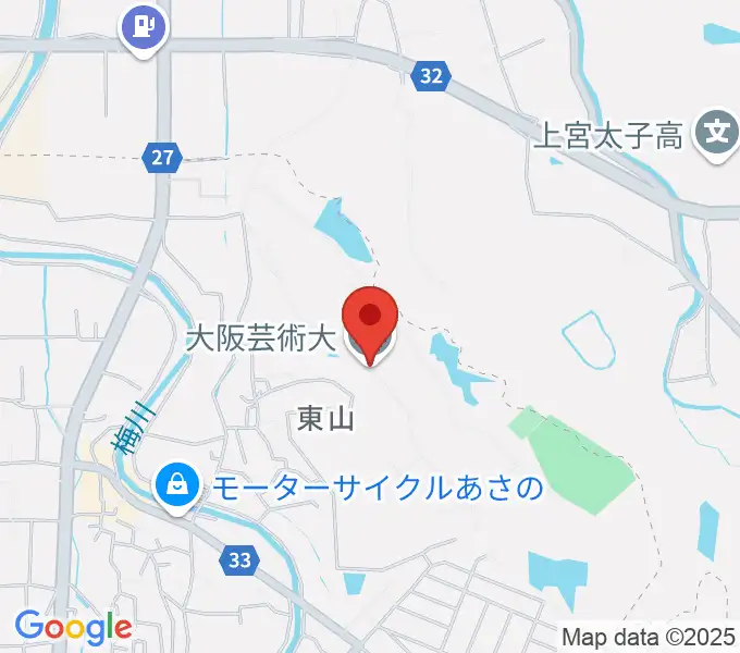 大阪芸術大学の地図