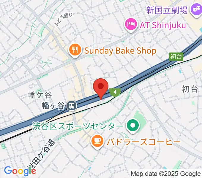 幡ヶ谷リバーススタジオの地図