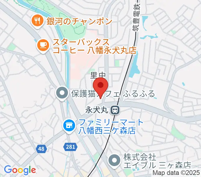 CIUスタジオの地図