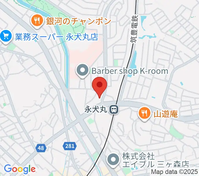 CIUスタジオの地図