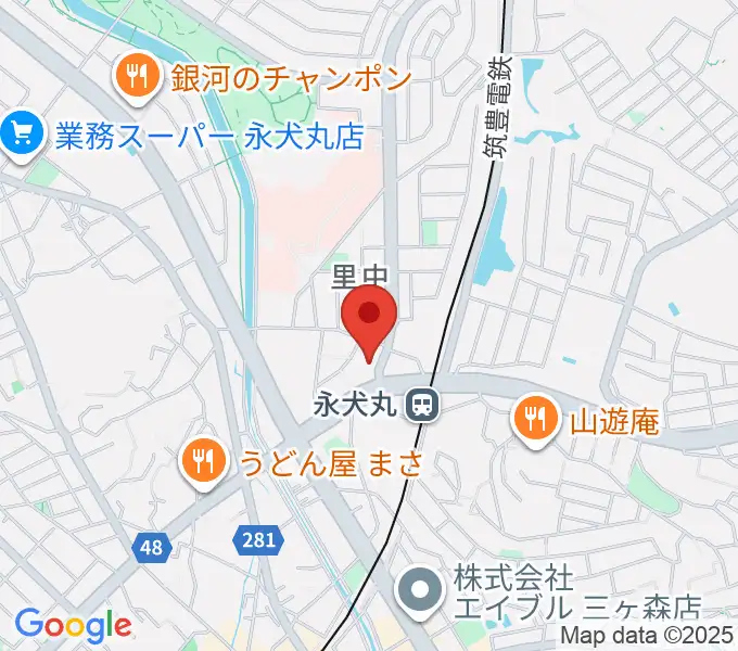 CIUスタジオの地図