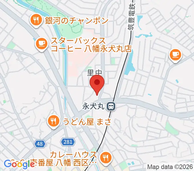 CIUスタジオの地図