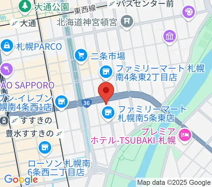 中華二胡学院の地図