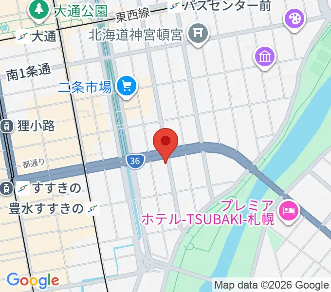 中華二胡学院の地図