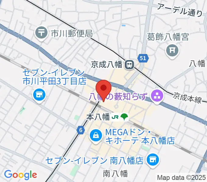 本八幡サードステージの地図