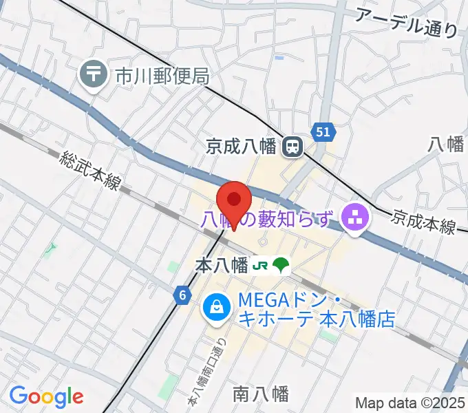 本八幡サードステージの地図