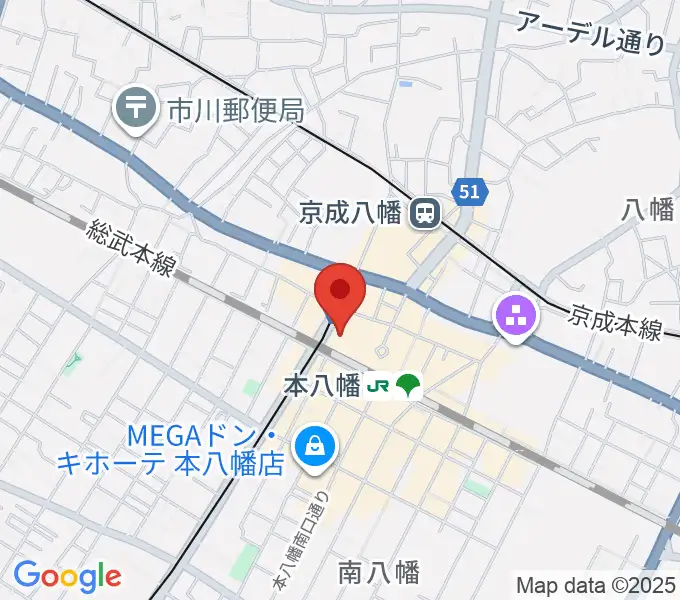 本八幡サードステージの地図