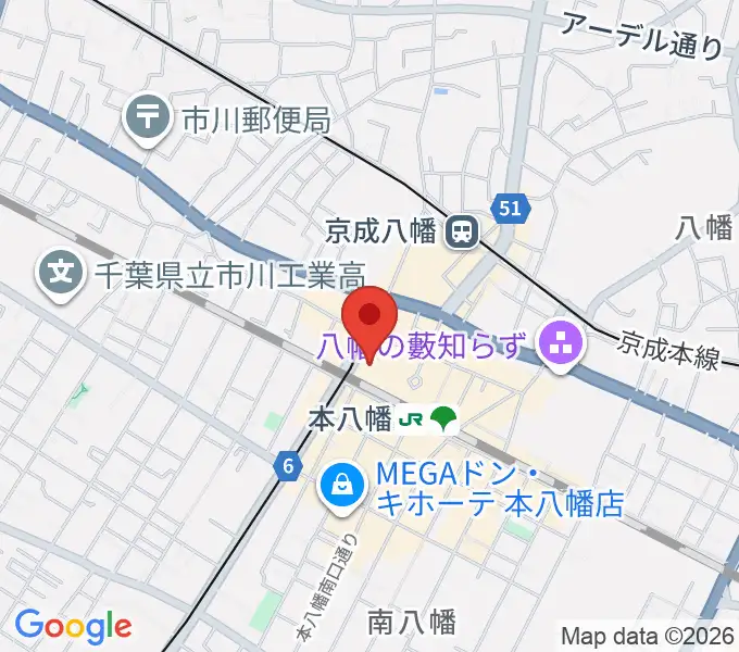 本八幡サードステージの地図