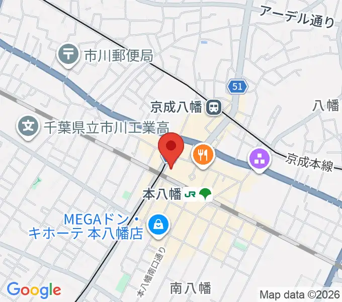 本八幡サードステージの地図