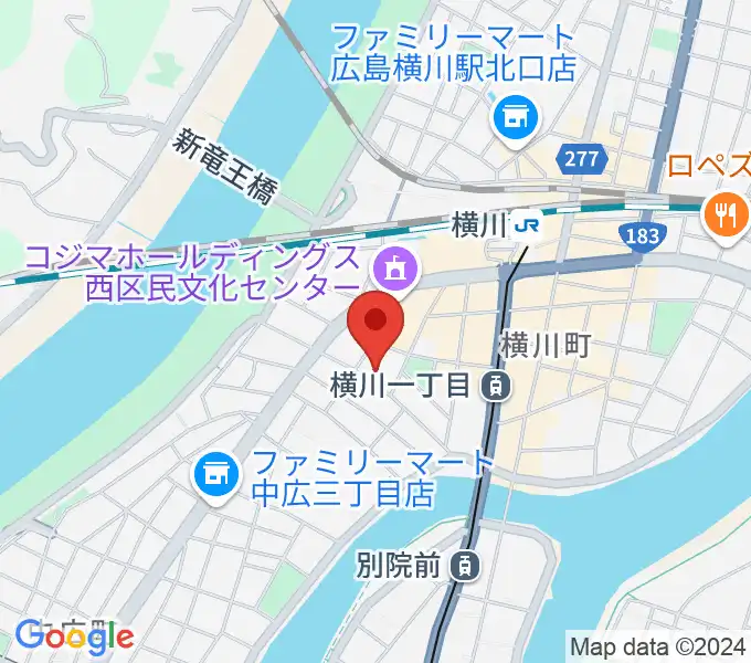 広島コンピュータ専門学校の地図