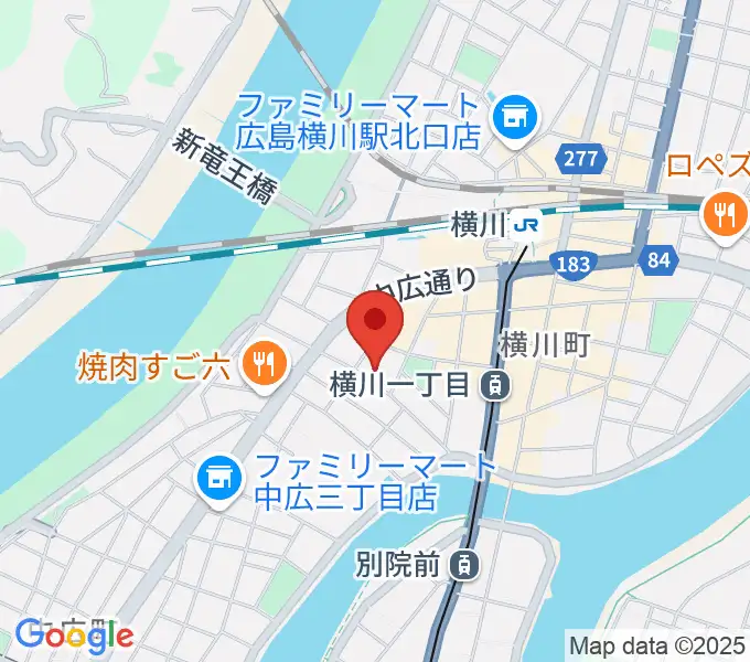 広島コンピュータ専門学校の地図