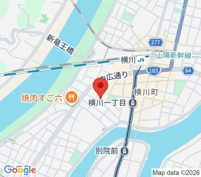 広島コンピュータ専門学校の地図