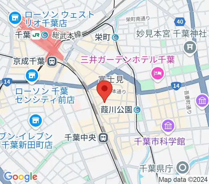 千葉ANGAの地図