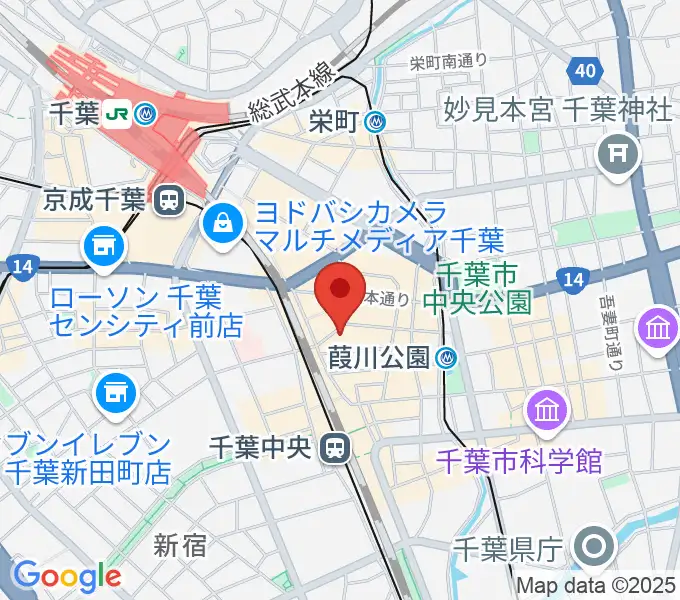 千葉ANGAの地図