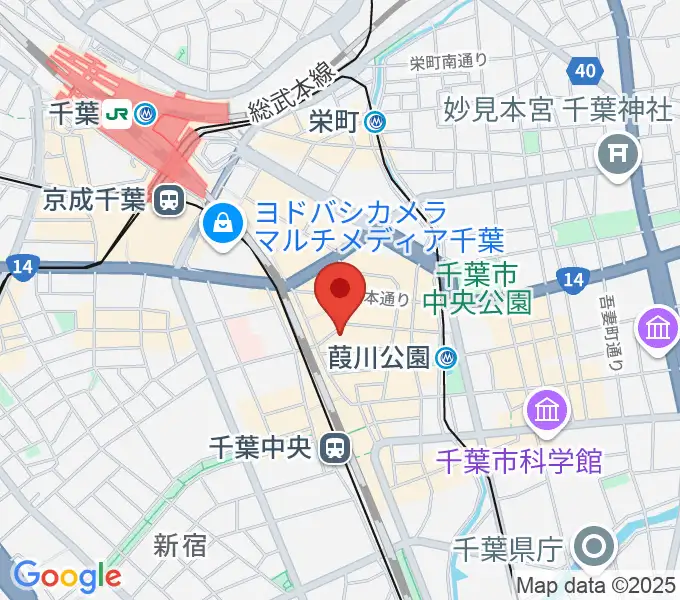 千葉ANGAの地図