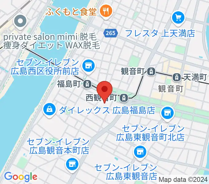 広島工業大学専門学校の地図