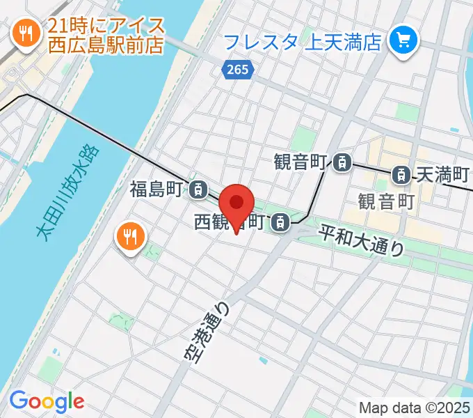 広島工業大学専門学校の地図