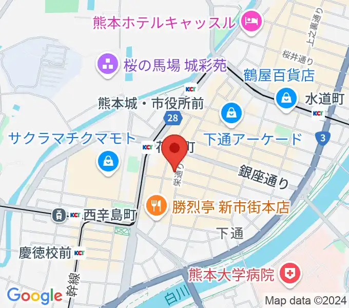 熊本ケンレノンの地図