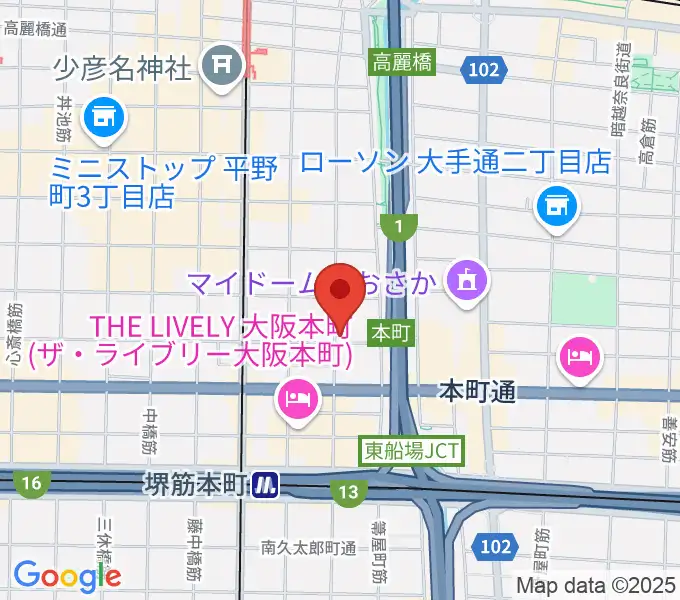 堺筋本町FREEDOMの地図