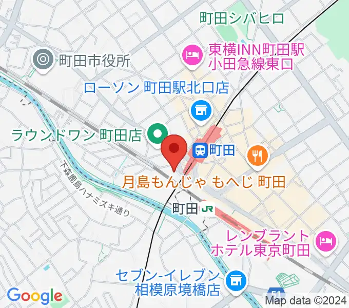 まほろ座MACHIDAの地図