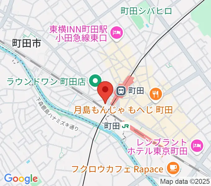 まほろ座MACHIDAの地図