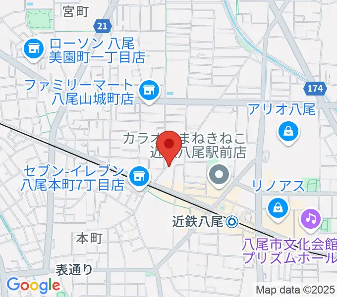 三嶋音楽教室の地図