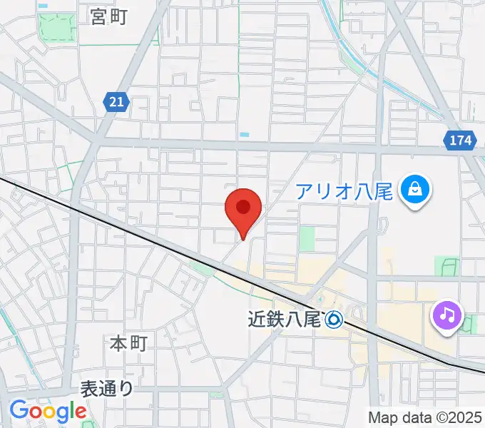 三嶋音楽教室の地図