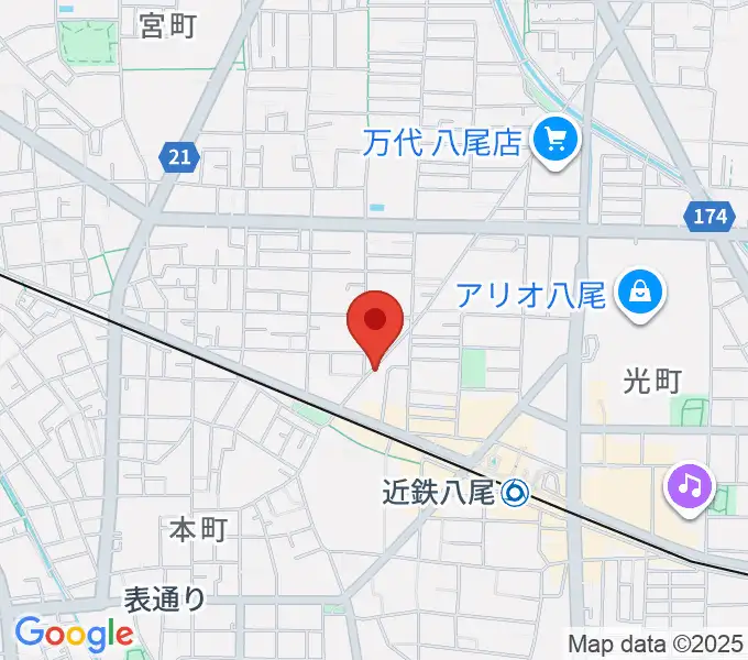 三嶋音楽教室の地図