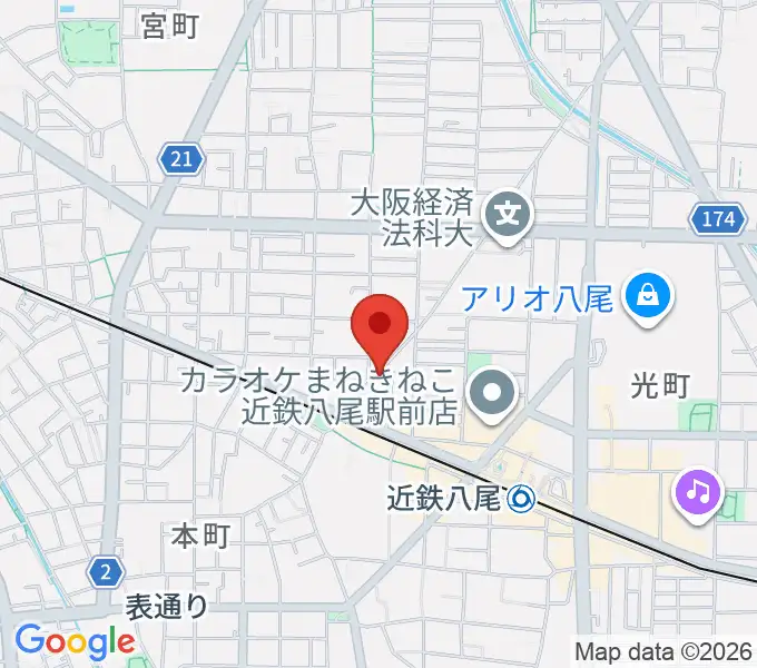 三嶋音楽教室の地図