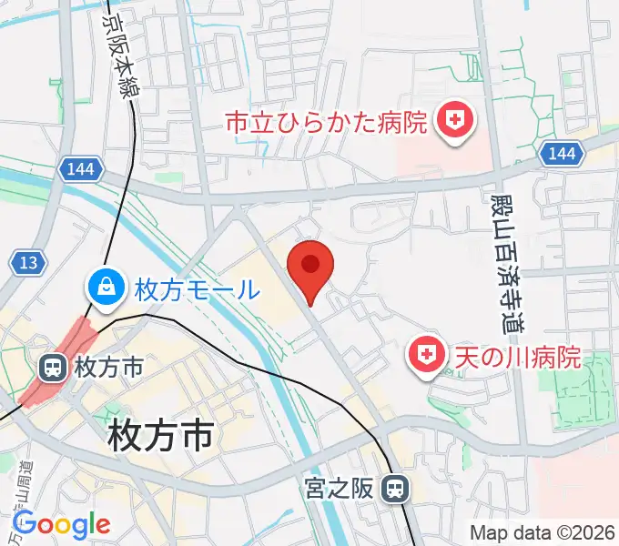 リプルミュージックの地図