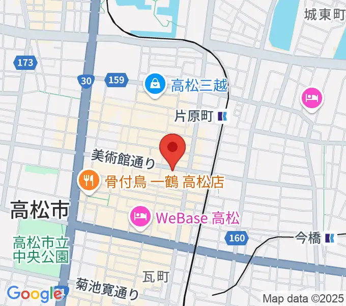 高松スタジオナッシュビルの地図